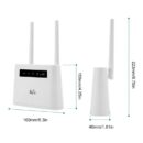 Wireless 4g Lte WiFi Rechargeable Router 1200mbps Support Rj11 Port
