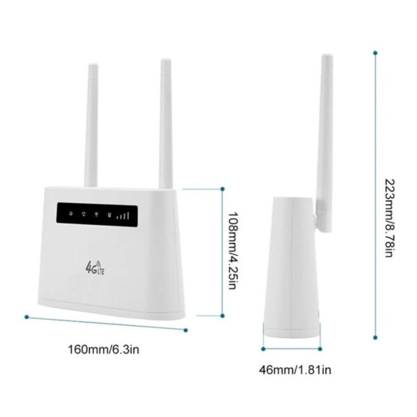 Wireless 4g Lte WiFi Rechargeable Router 1200mbps Support Rj11 Port - Image 4