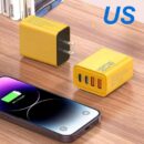 120W 4 Ports Super Fast Charging Adapter for Travel