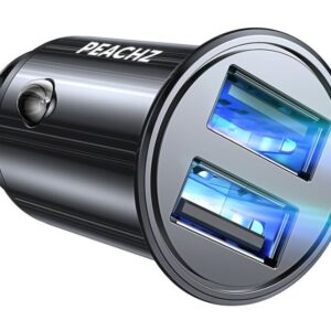 Peachz - Smallest 4.8A All Metal USB Car Charger Fast Charge Car Charger USB