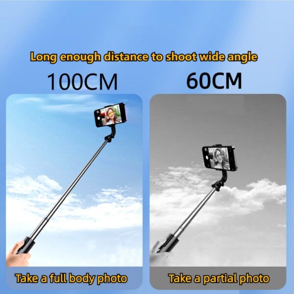 Mobile phone tripod and selfie stick with Bluetooth shutter Lightweight - Image 7